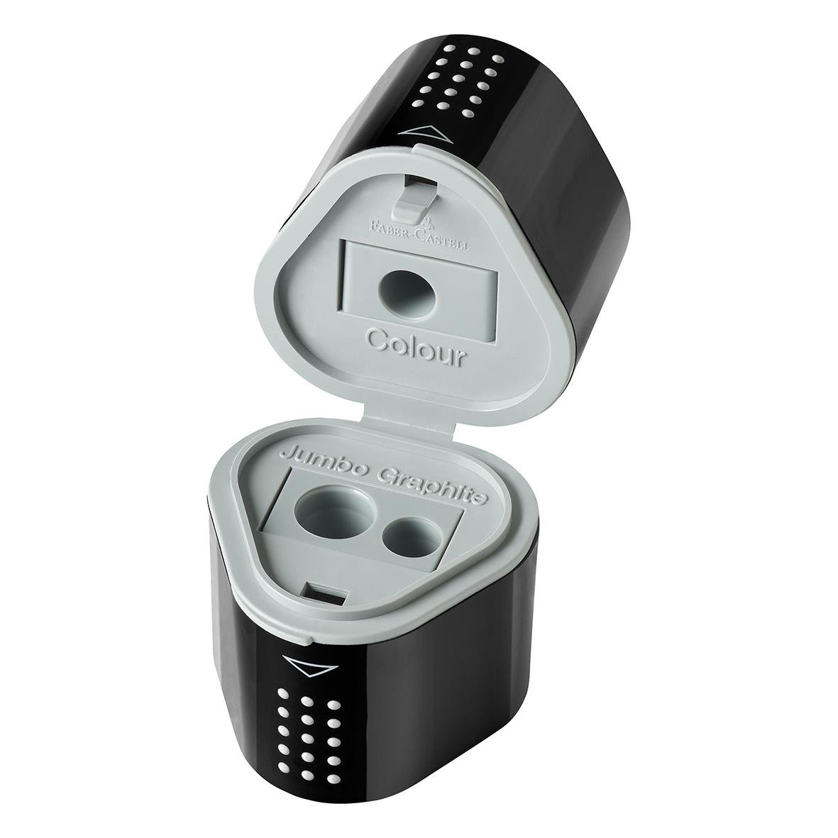 Pennvässare Faber-Castell Grip 2001 Trio svart med plats för tre pennor