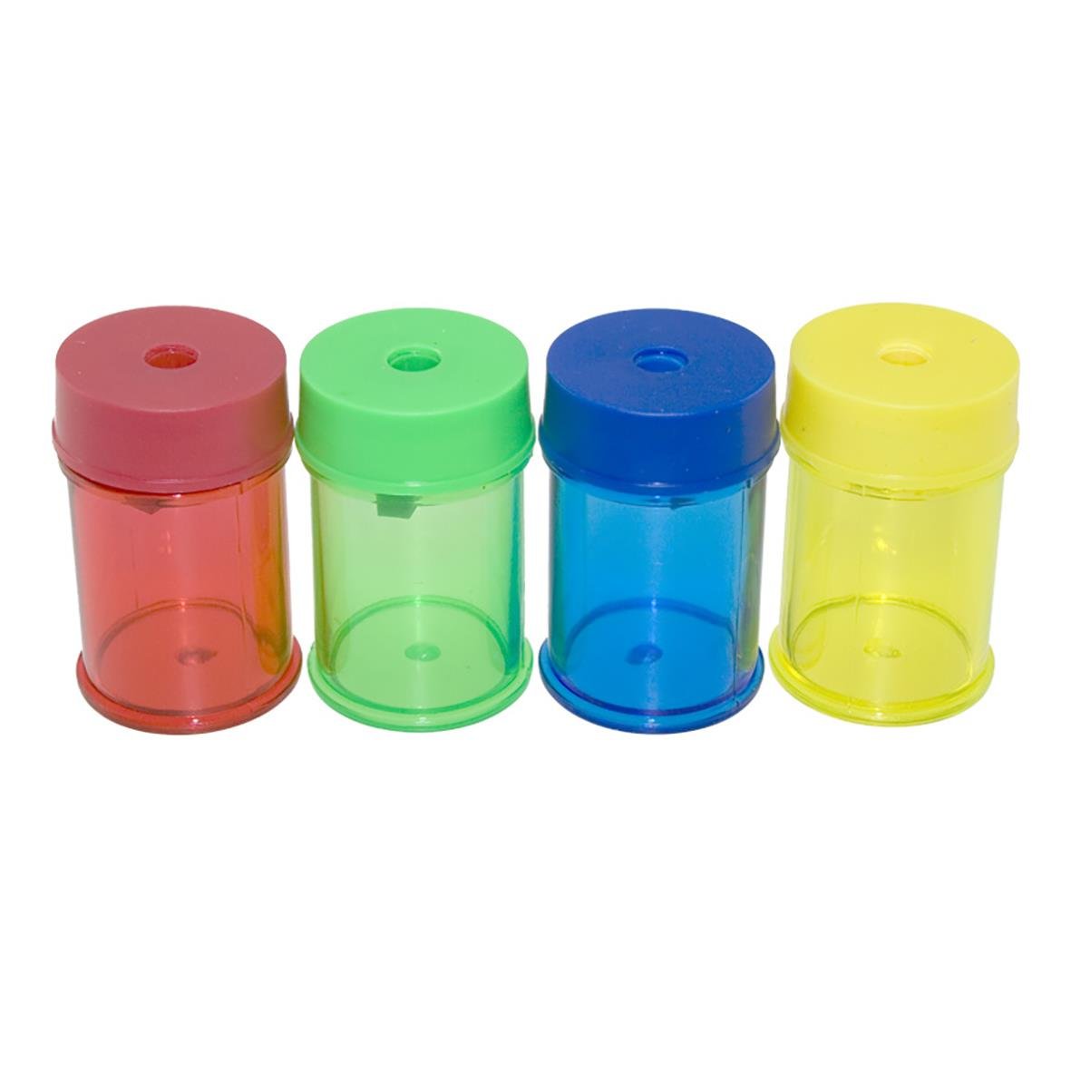 Pennvässare BNT med spånhållare i fyra färger: röd, grön, blå och gul