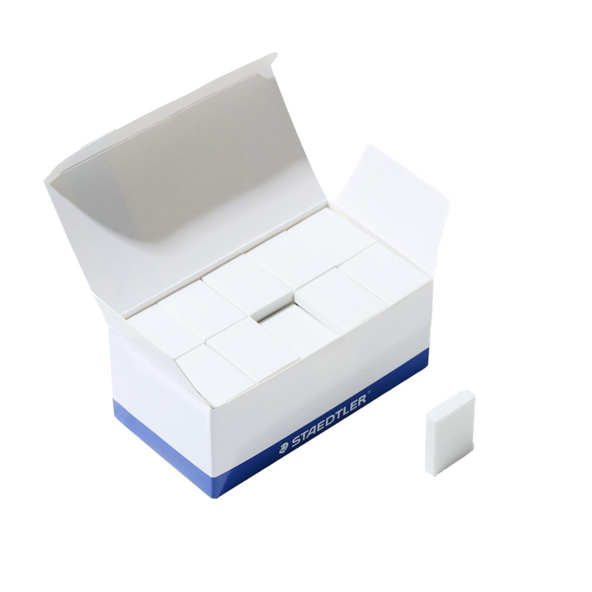 Radergummi i vit för skriv- och ritpapper, i förpackning