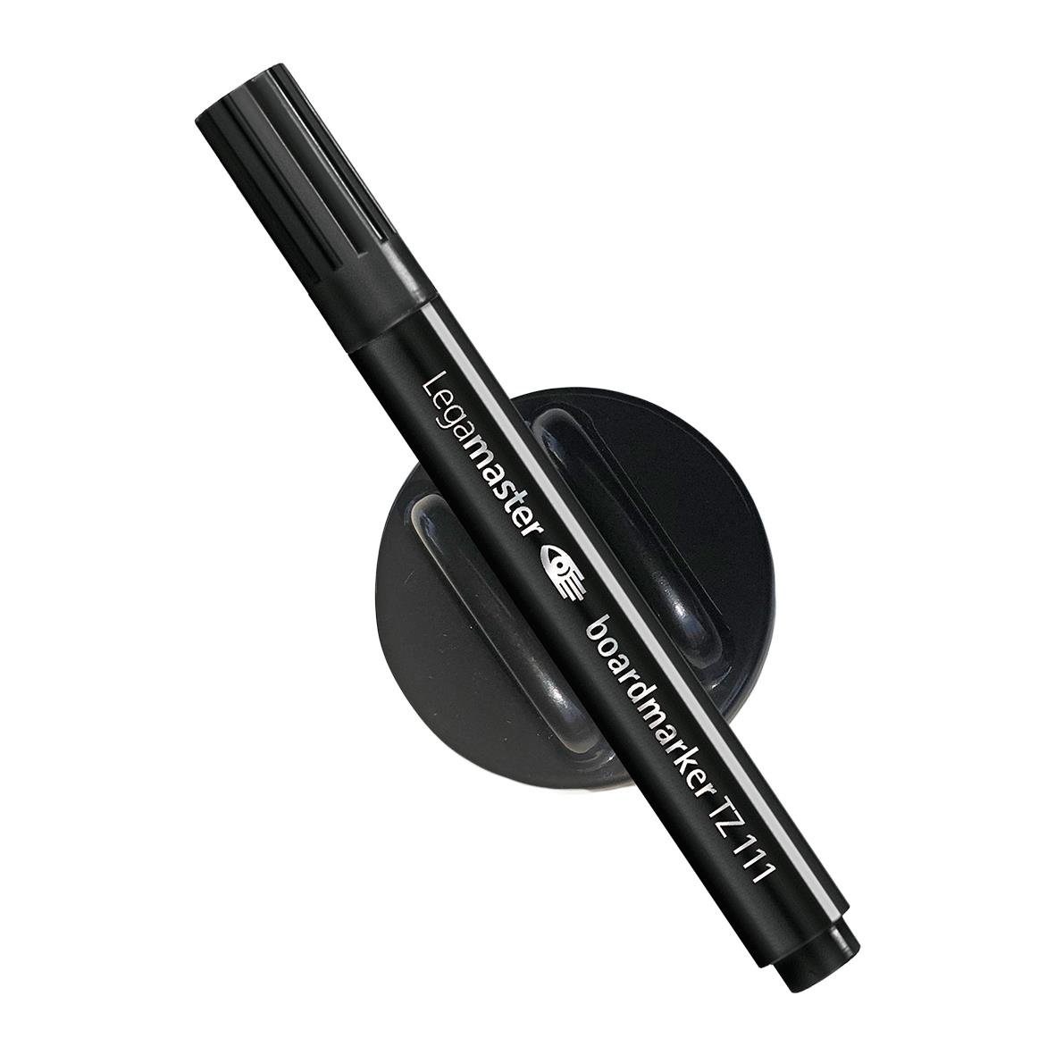 Taveltorkare Legamaster mini med WB-penna svart på svart rund magnet
