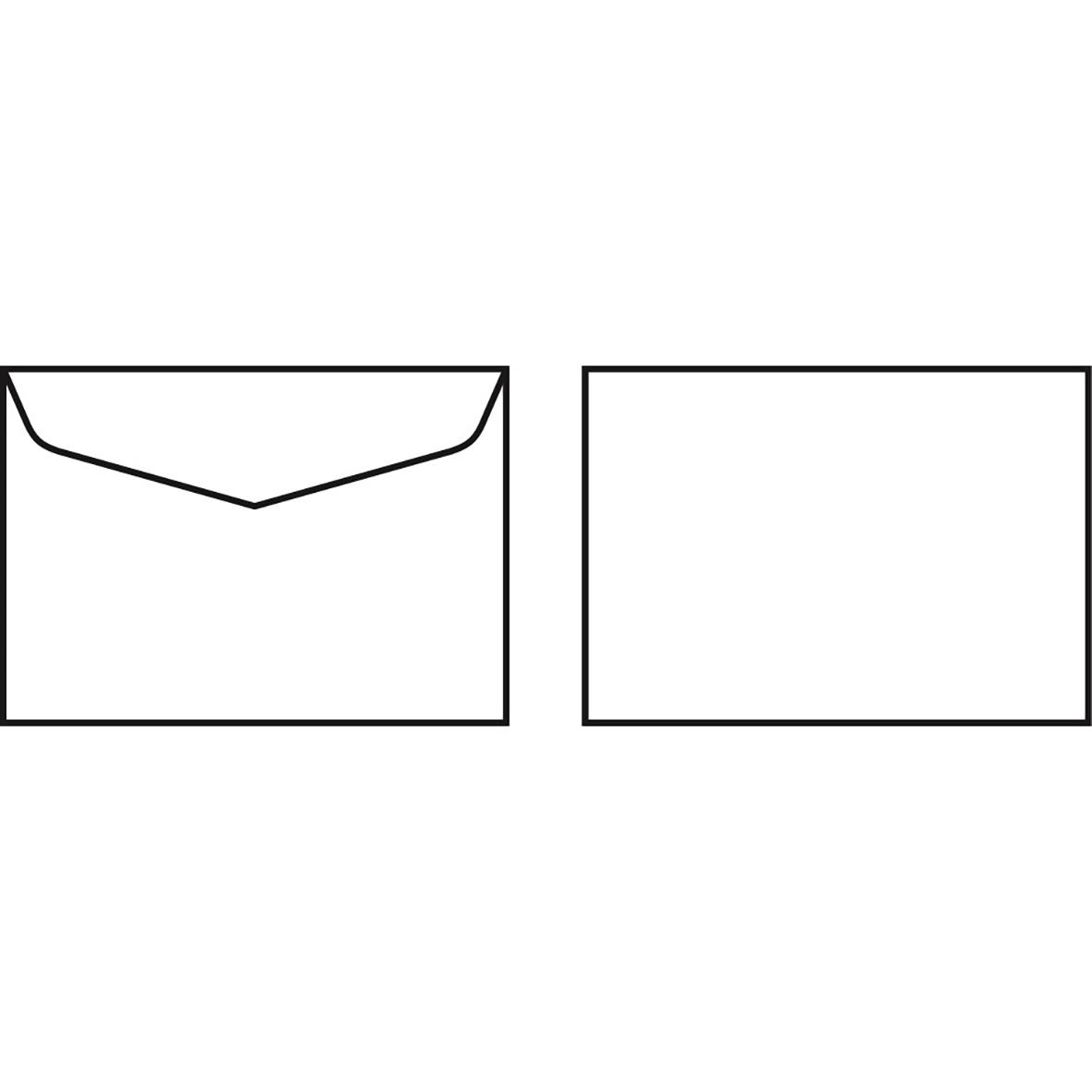 Vit kuvert Sober C6 FH för brevlåda, enkel design, 80g papper