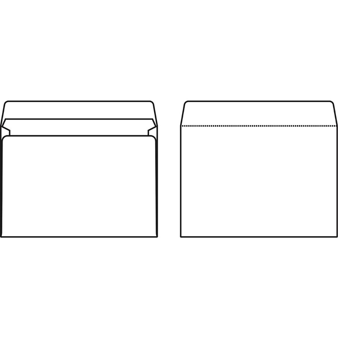 Vit kuvert Sober C5 SH 90g för brev och kort
