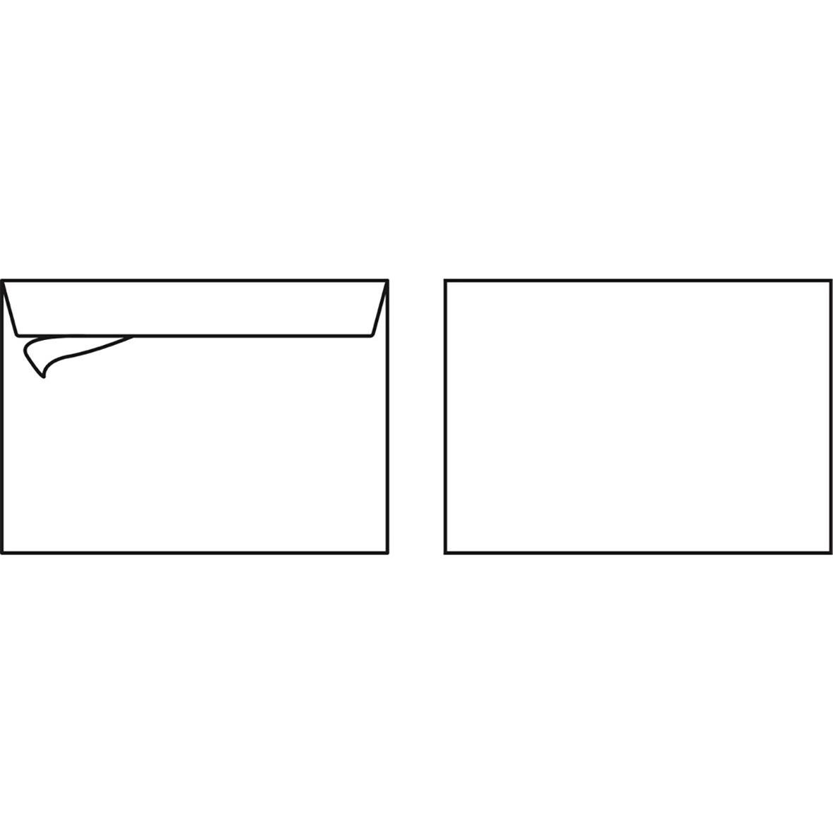 Vit kuvert Sober C5 Remsa 90g med stängningsflik