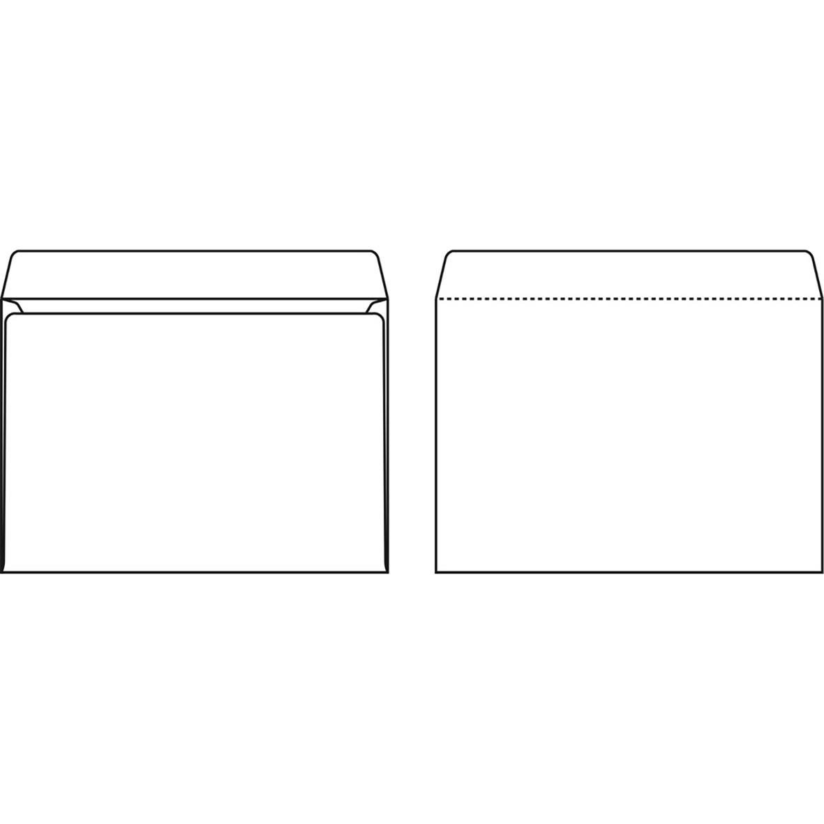 Vit kuvert Sober C4 SH i 100g för brevlådan