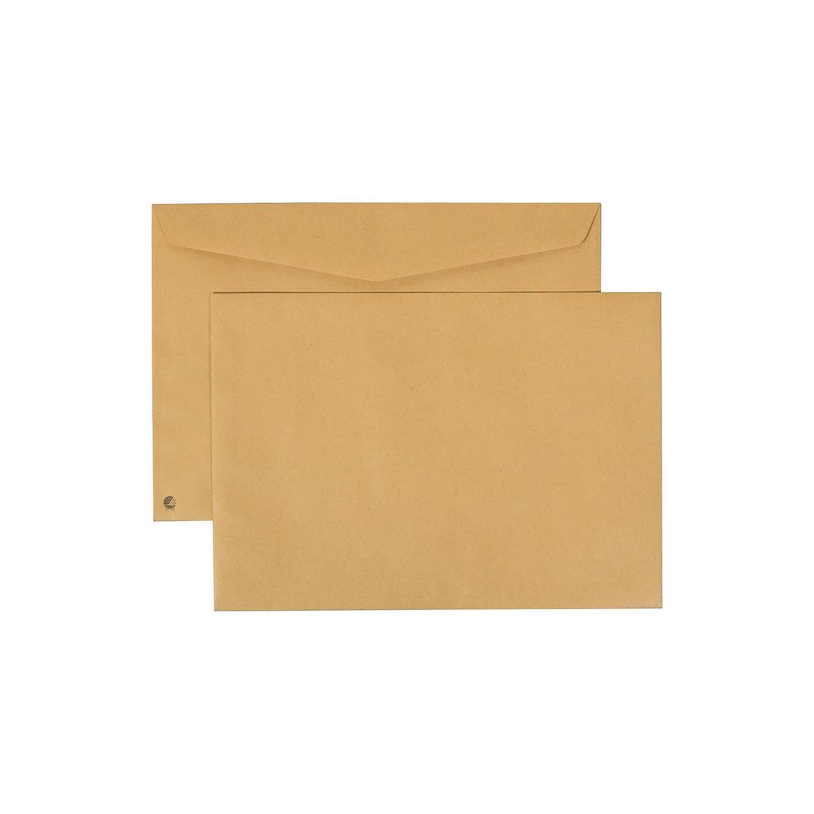 Bruna kuvert Sober C5 FH 80g, två stycken på bild