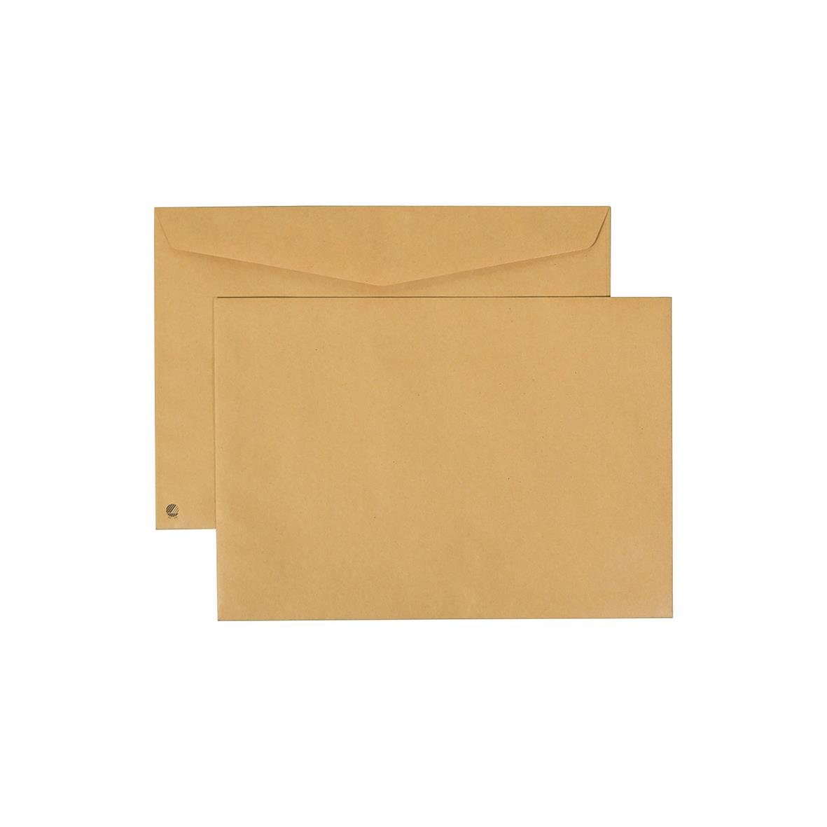 Bruna kuvert Sober C4 FH Brun 100g med stängd flik