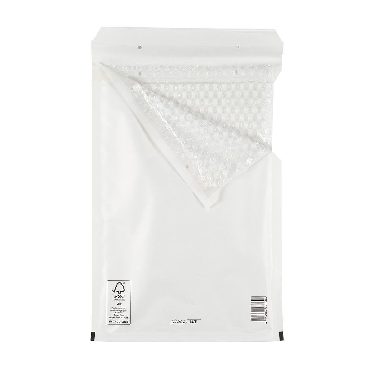 Vit bubbelpåse Nr 11 Stripseal 100x165mm med perforerad öppning