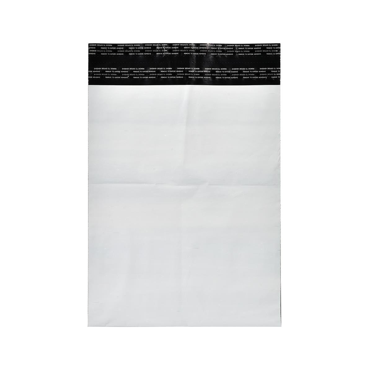 Vit e-handelsbag med dubbla remsor, 50my, storlek 340x420mm