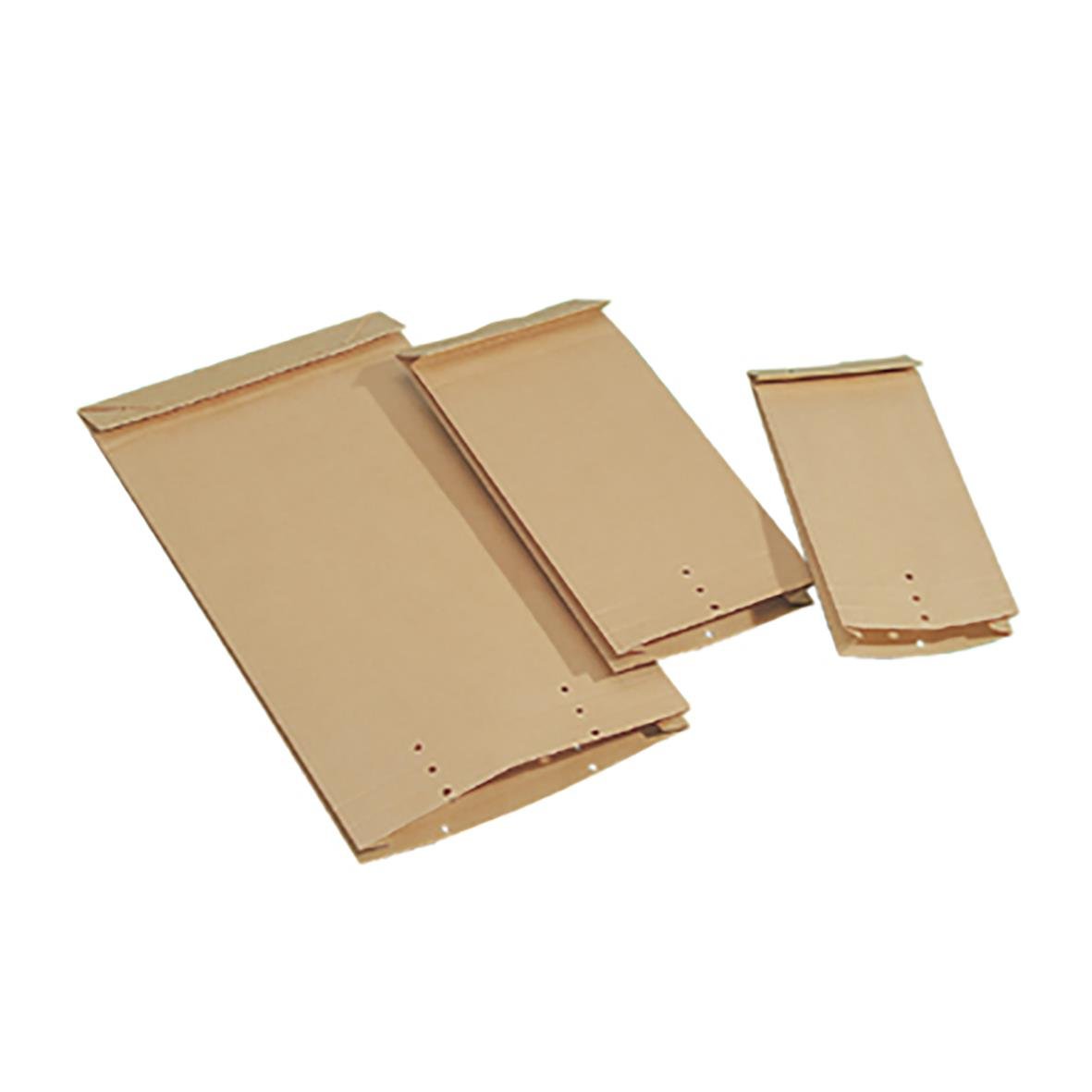 Bruna provsäckar i olika storlekar av papper, D14 modell, 100x245mm, 120g