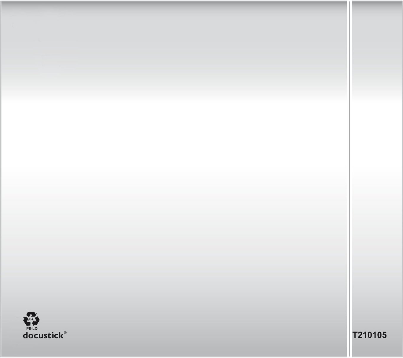 Packsedelskuvert C7 utan tryck, öppen kortsida, ljusgrå