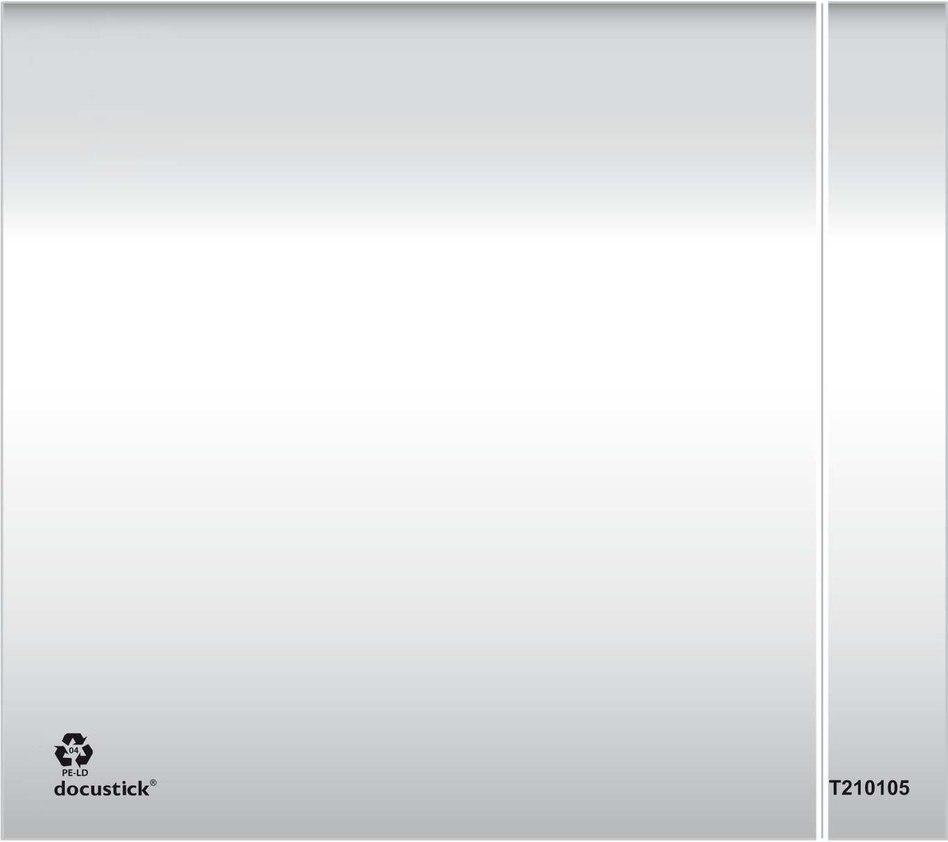 Packsedelskuvert C7 utan tryck, öppen kortsida, ljusgrå