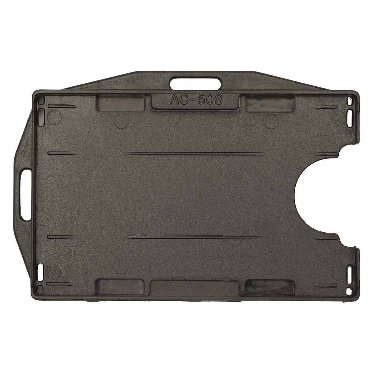 Svart korthållare Cardkeep för 2 kort, mått 95x63mm, Reko 20