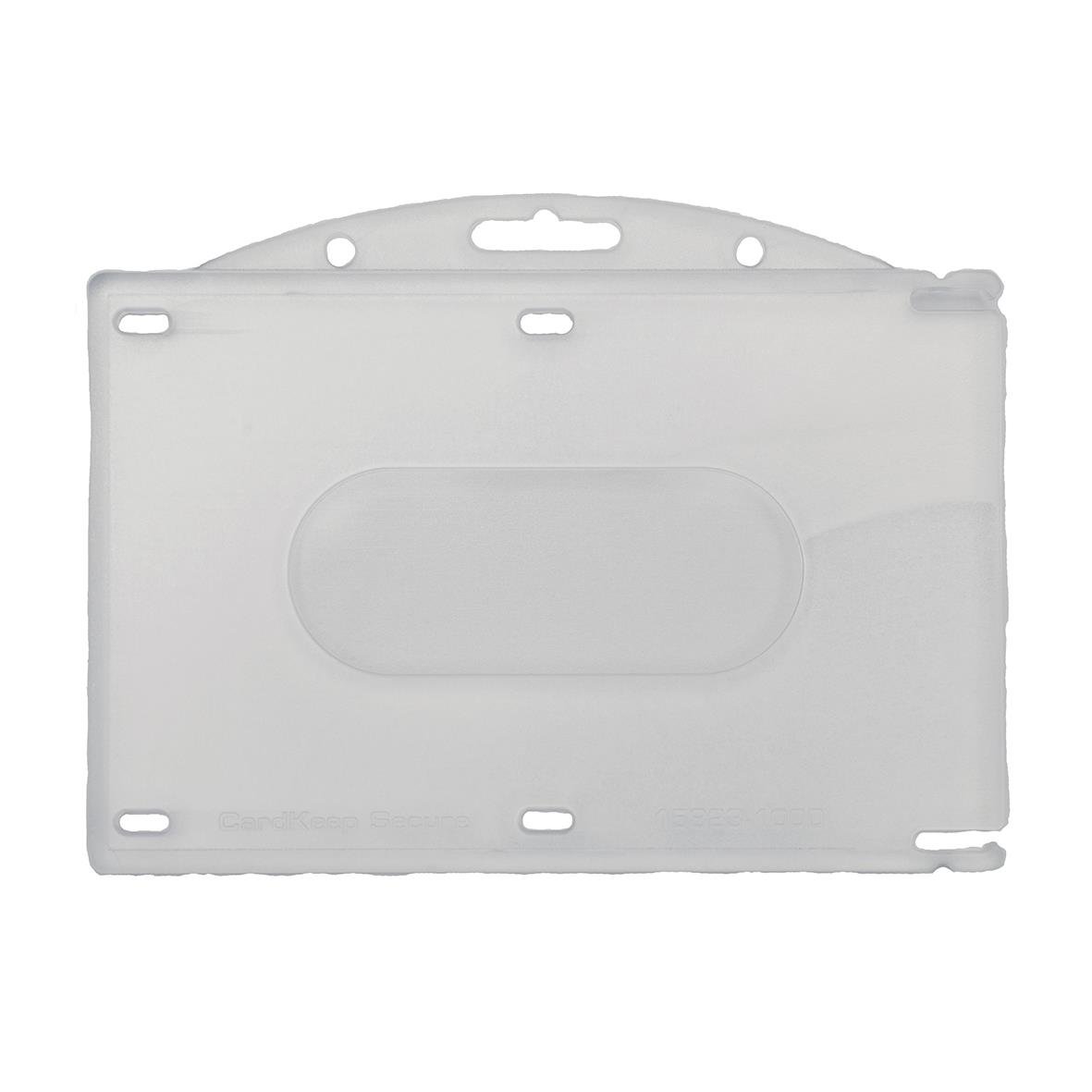 Transparent korthållare Cardkeep Secure för liggande kort, storlek 85,5x54mm
