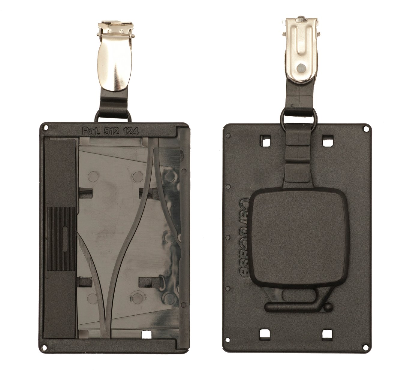 Korthållare Cardkeep Cardcase med yoyo & strip svart 132x58mm 15040031
