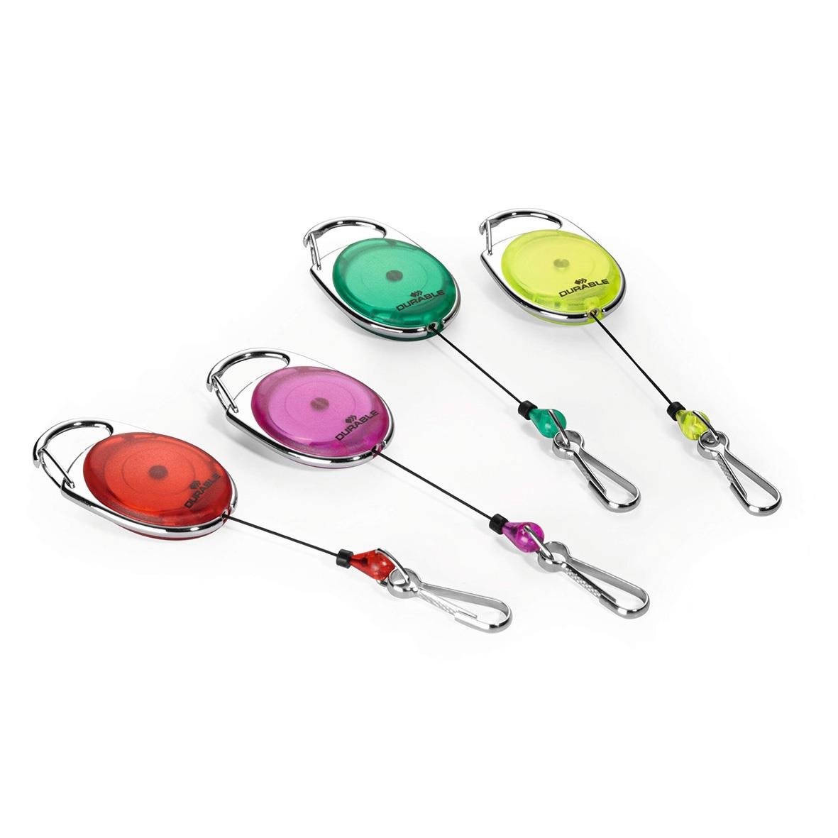 Jojo Durable Style 8327 Blå, grön, rosa och röd nyckelring med förlängningskedja