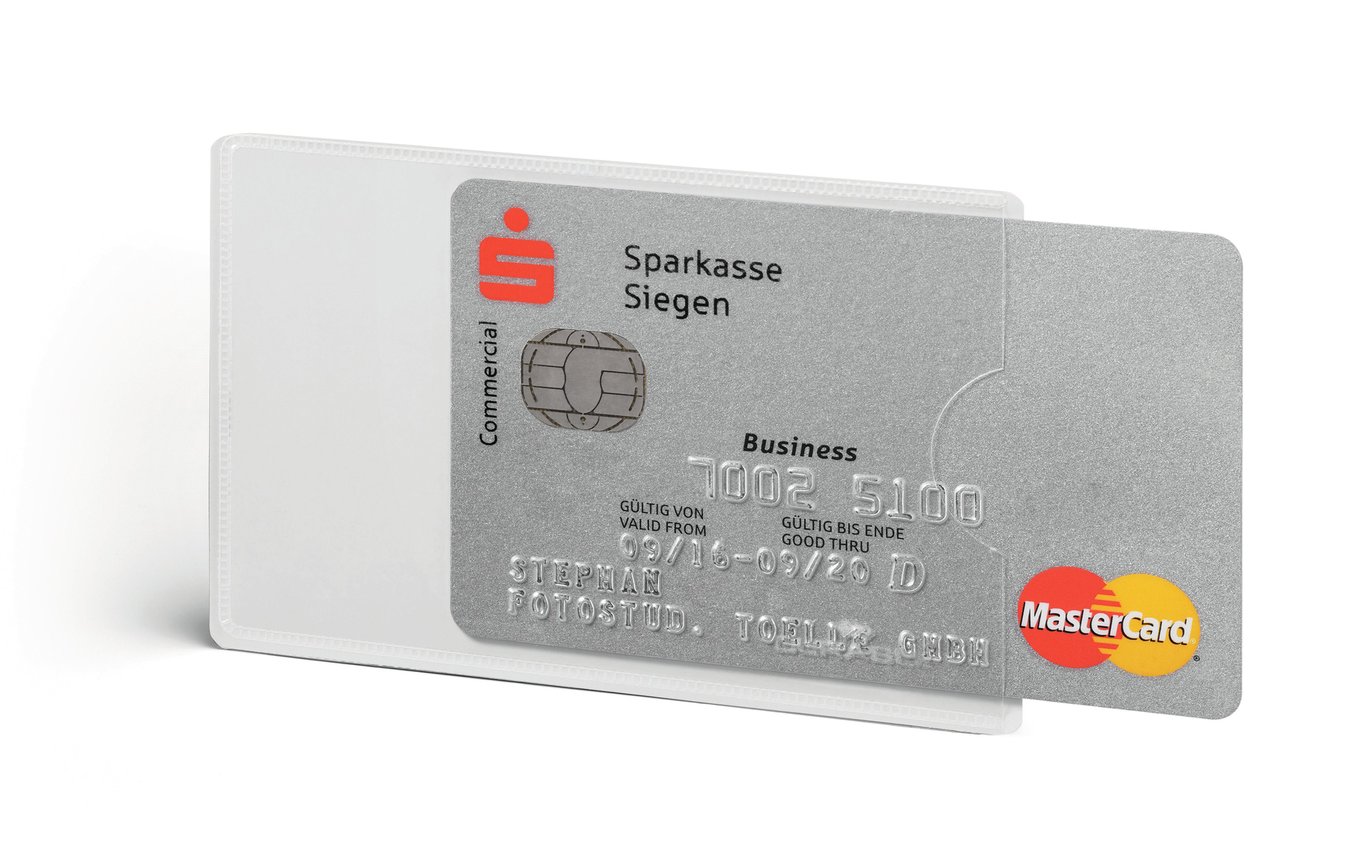 Kreditkortsfodral RFID SECURE Transparent 54x86 mm