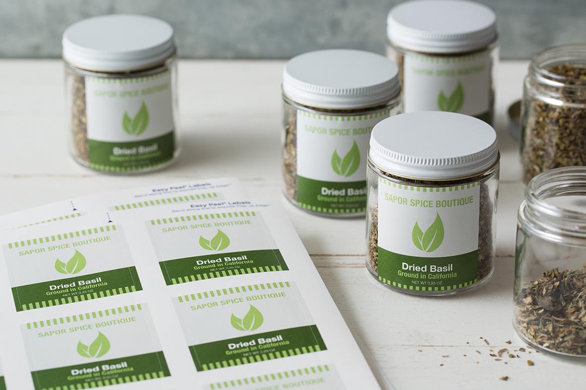 Laseretikett Avery L7120 med QR-kod 35x35mm för märkning av produkter