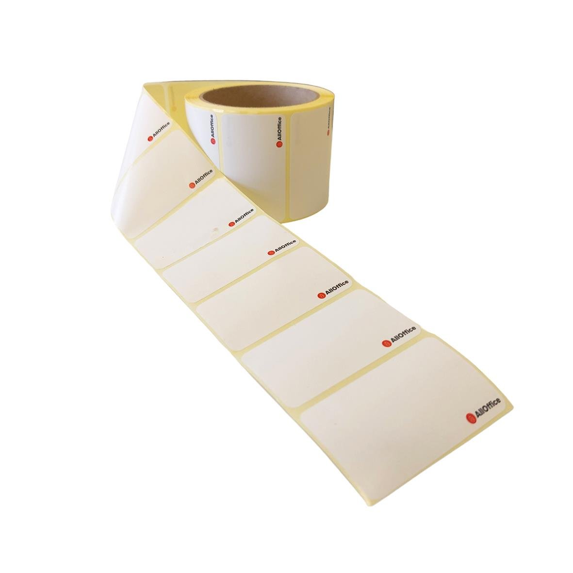 Etikett med AllOffice-tryck 40x69mm på rulle