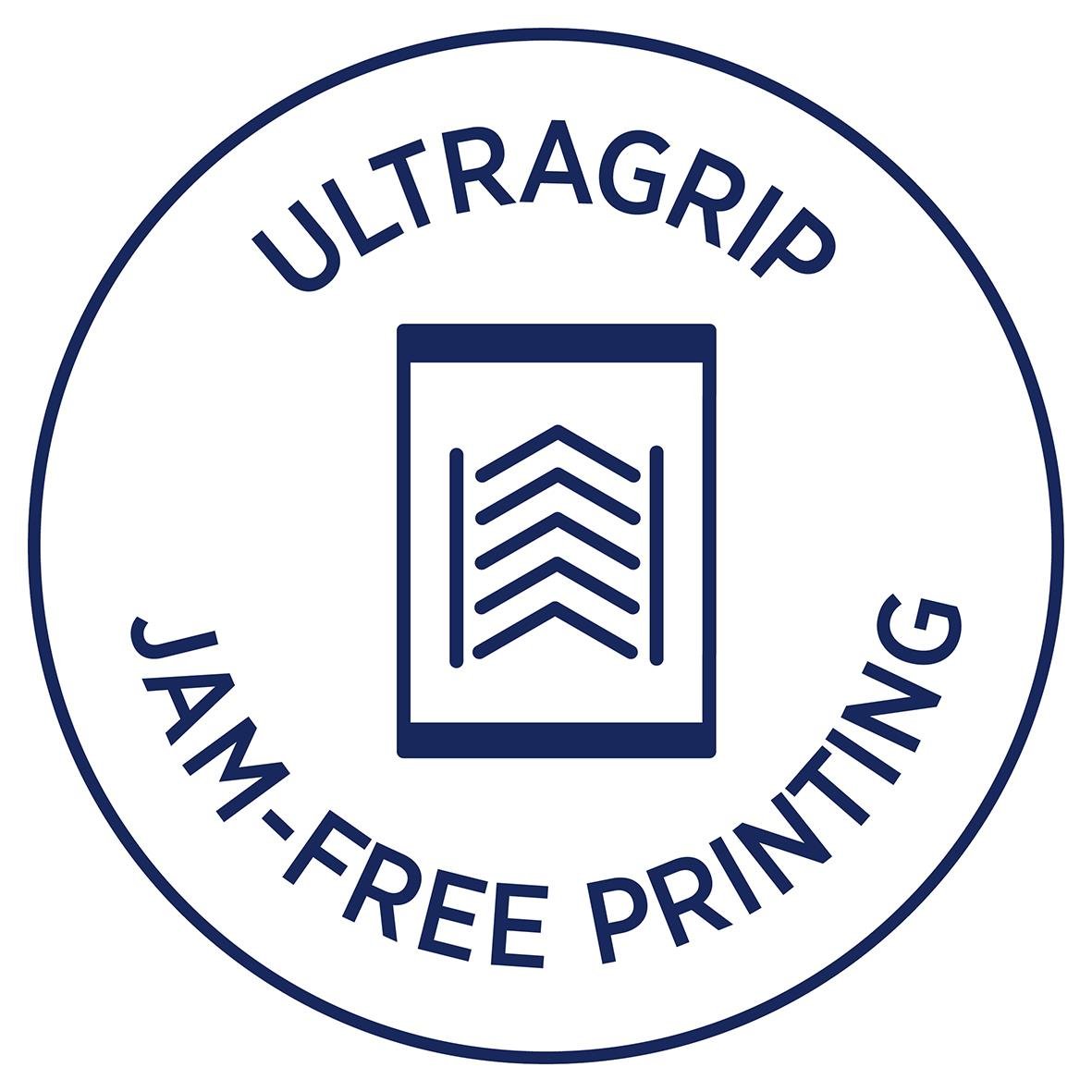 Universaletikett Avery Promo Pack 38x21,2mm med ultragrip och JAM-FREE PRINTING