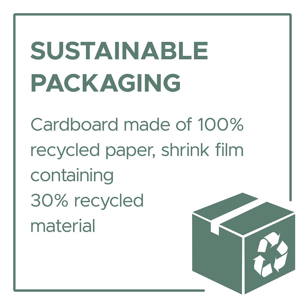 Miljövänlig etikett för packning av återvunnet papper och plastfilm, 105x48mm, Avery Promo Pack