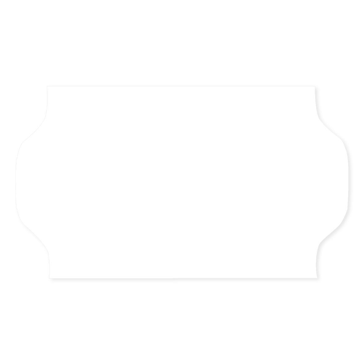 Vit etikett Prismärkning G1, 32 x 19 mm, för märkning