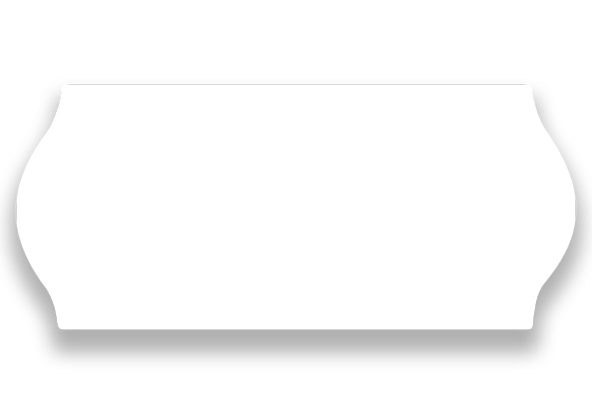 Vit etikett Prismärkning G1 26x12 mm