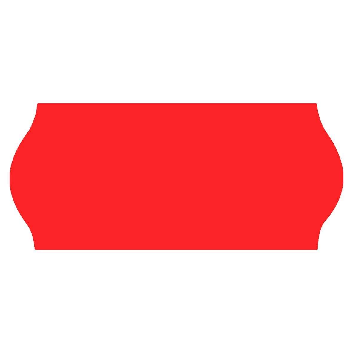 Röd etikett Prismärkning G2 26x12 mm