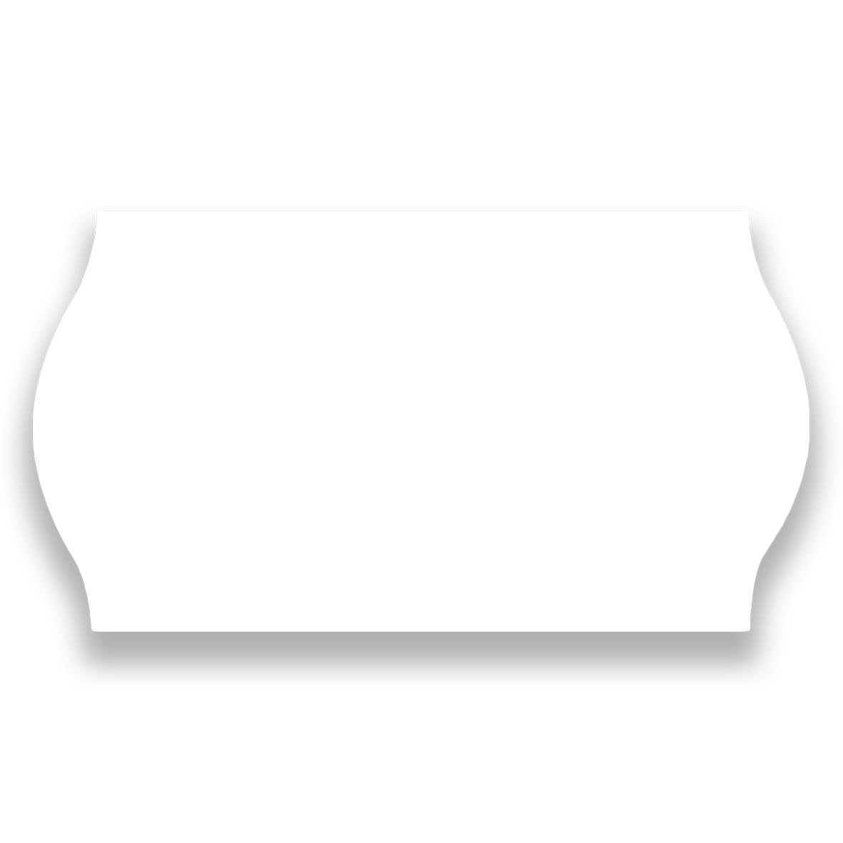 Vit etikett Prismärkning G2, 26 x 16 mm, avlång form