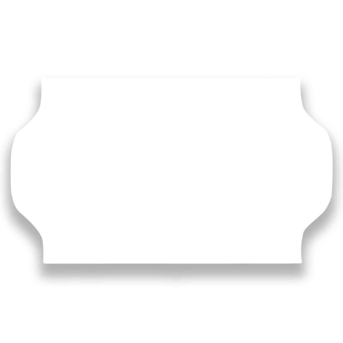 Vit etikett Prismärkning G2, 32 x 19 mm, formad som en ram