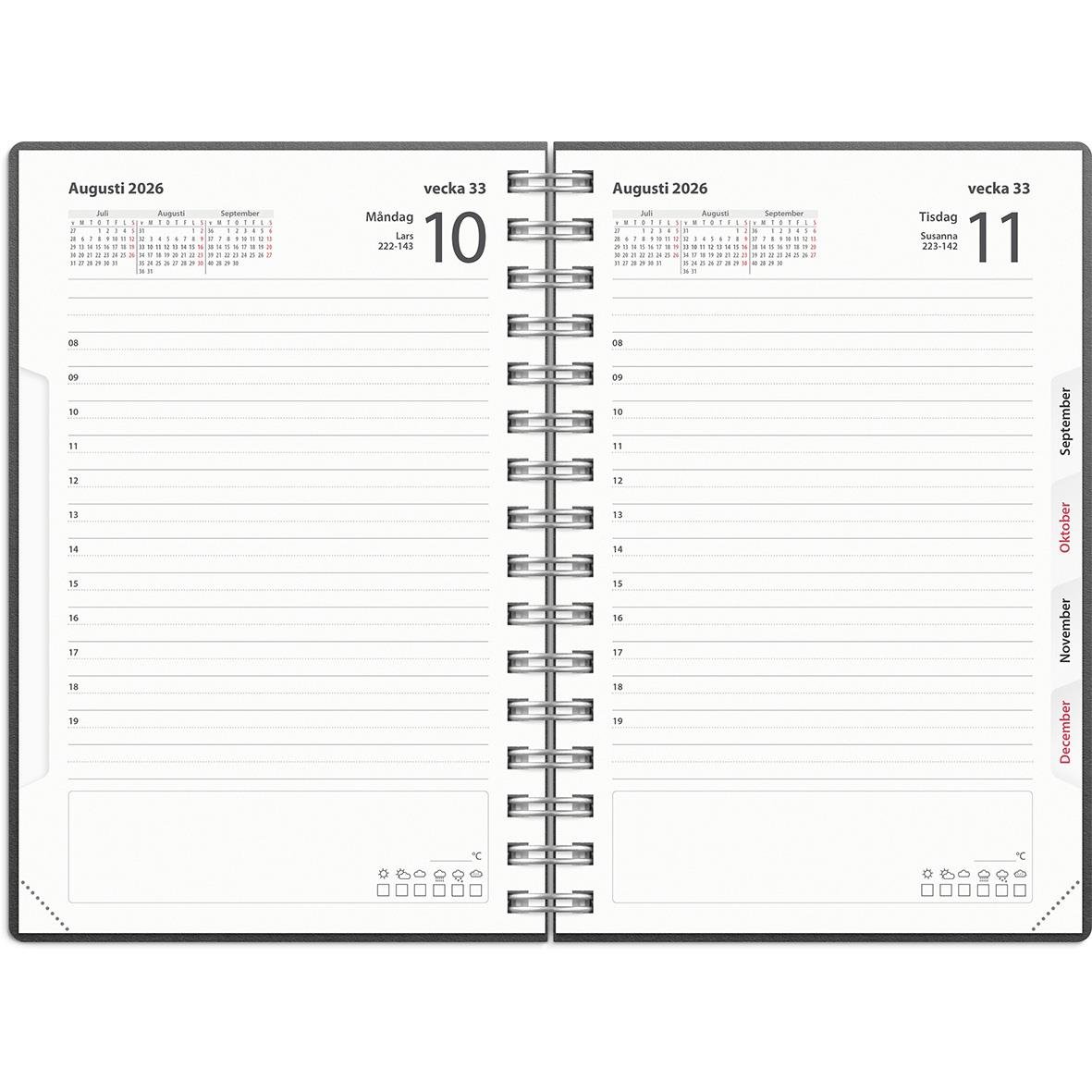 Almanacka Burde 1020 Dagbok Refill 2026 16010322_2