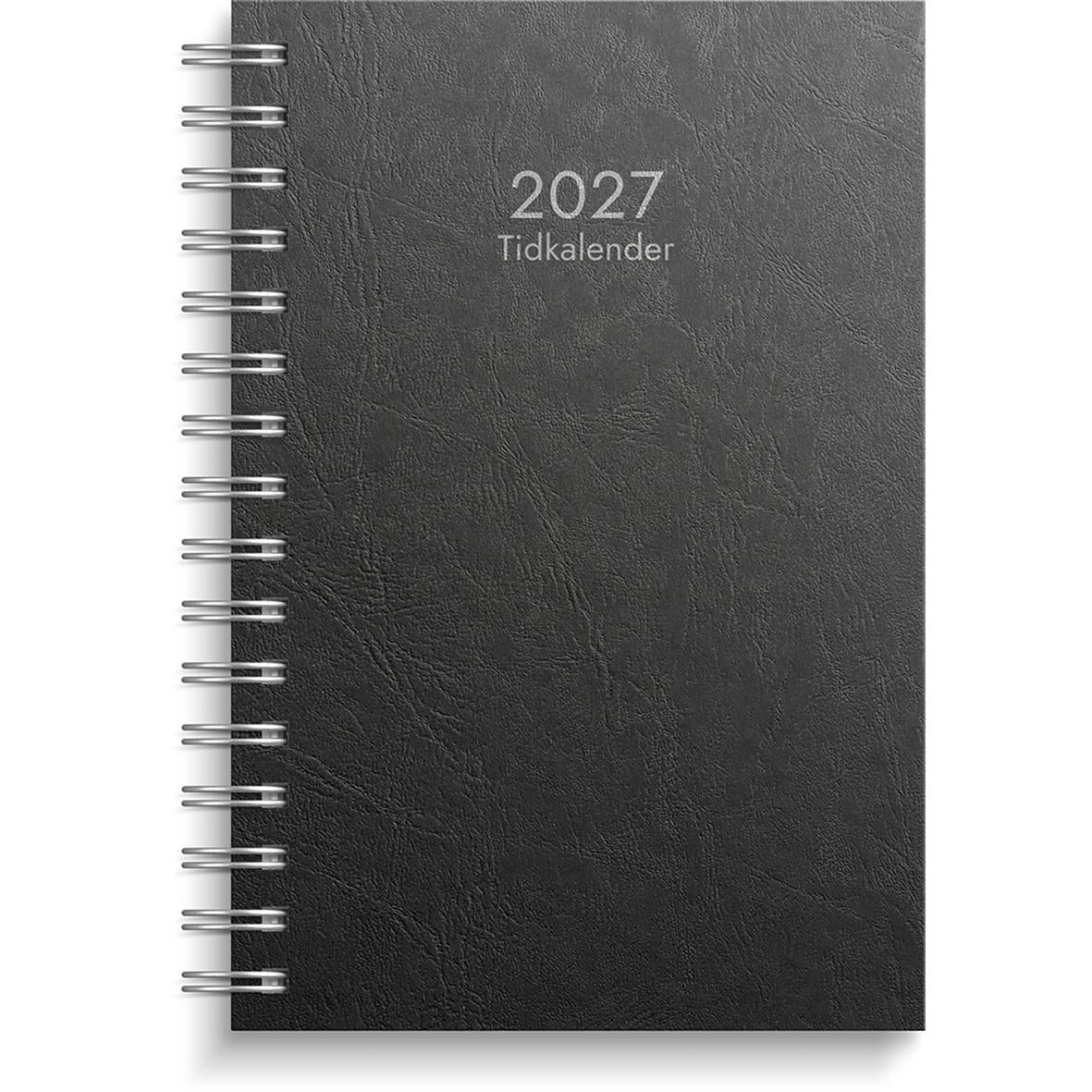Svart Almanacka Burde 1163 Tidkalender 2026 med kartongomslag