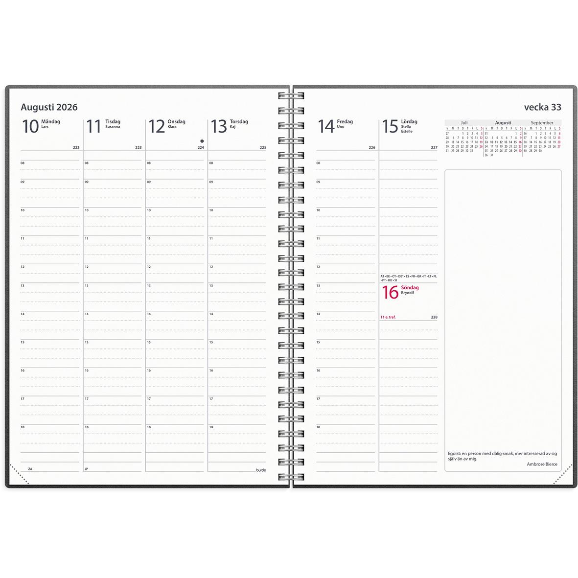 Almanacka Burde 1040 Business Refill 2026 A5 16010340_2