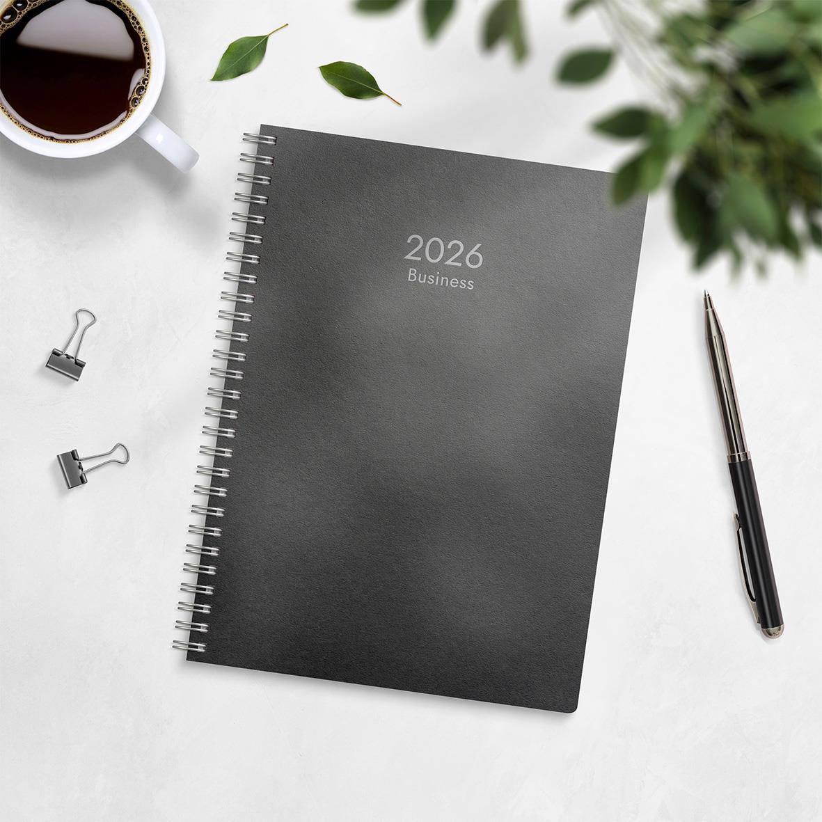 Almanacka Burde 5140 Business ECO Line 2026 Svart A5 16010341_5