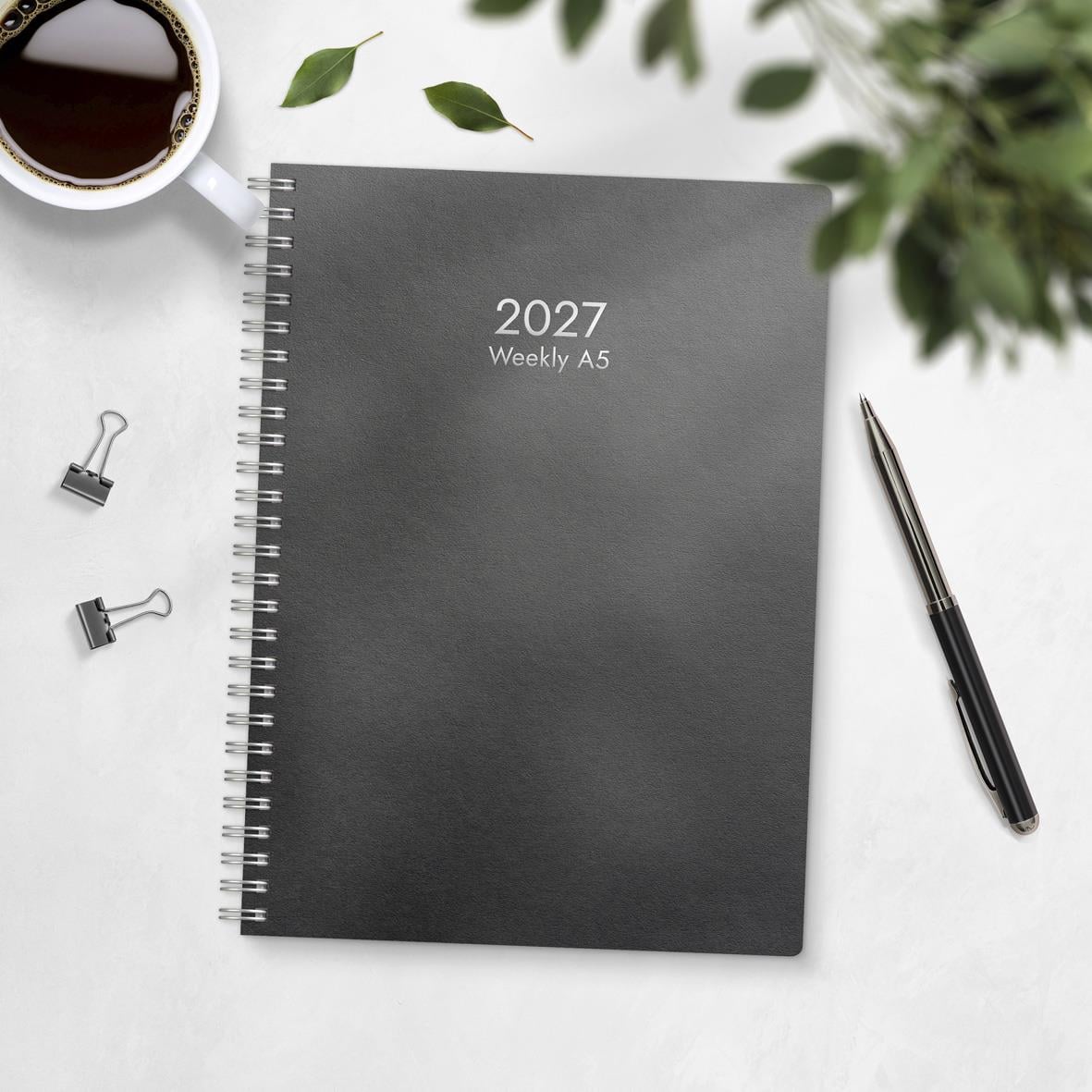 Almanacka Burde 1170 Weekly Refill 2026 A5 för vecka 33, visar veckoplanering för augusti 2026