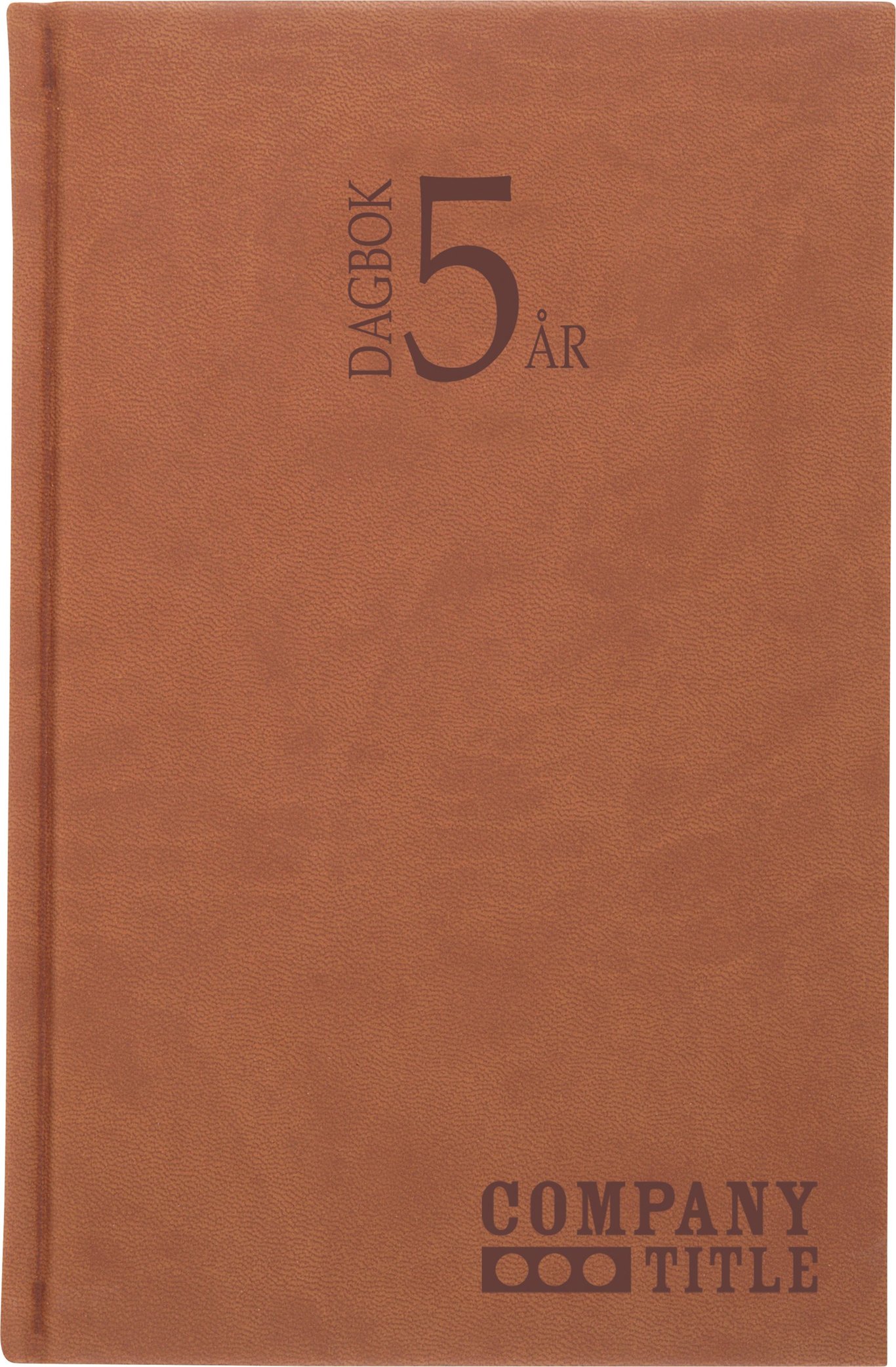 Almanacka Burde 1055 5-årsdagbok Konstläder Cognac 16010423_1