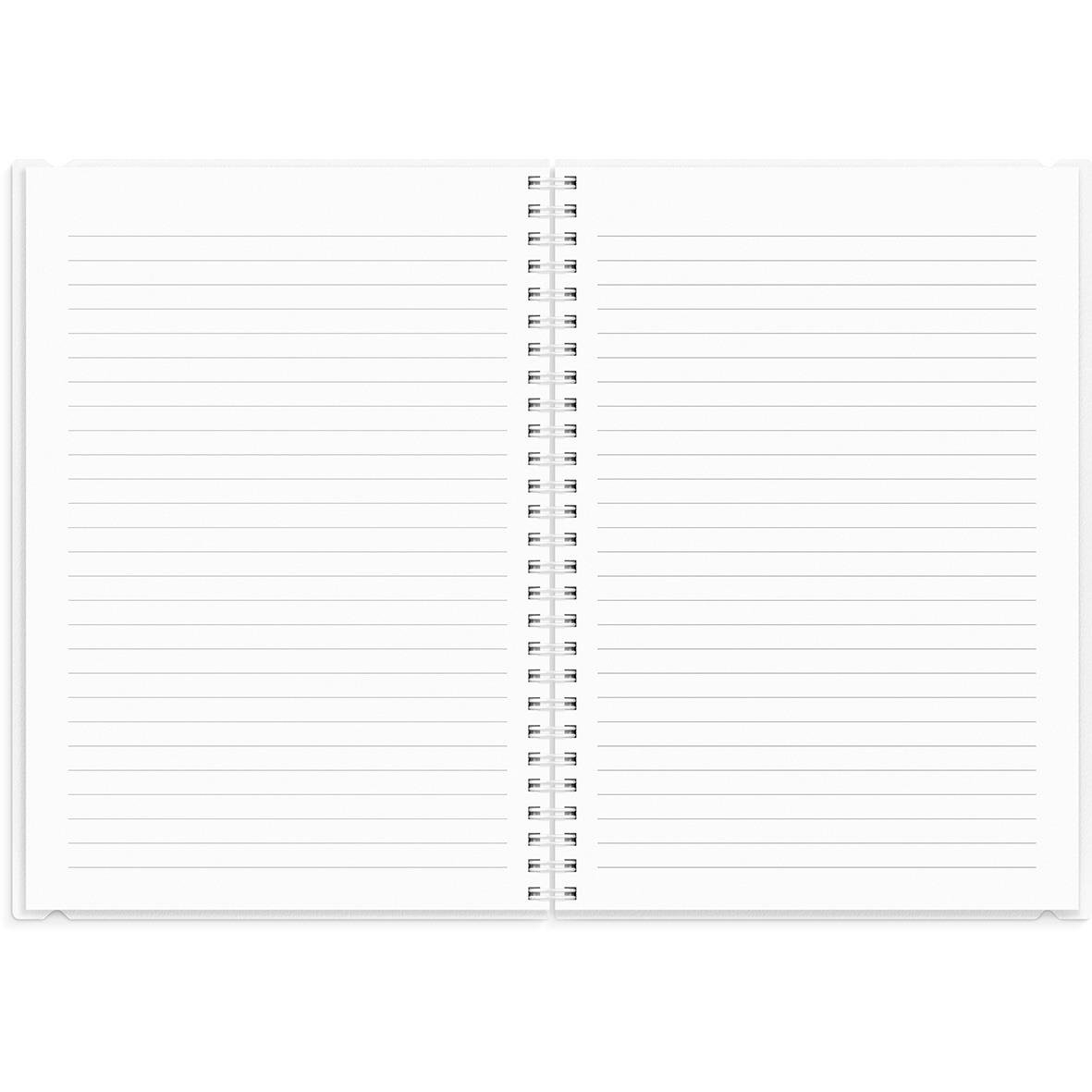 Öppen almanacka med linjerade sidor och spiralbindning, för 2026, A5 storlek, senator 4-i-1 PP-omslag