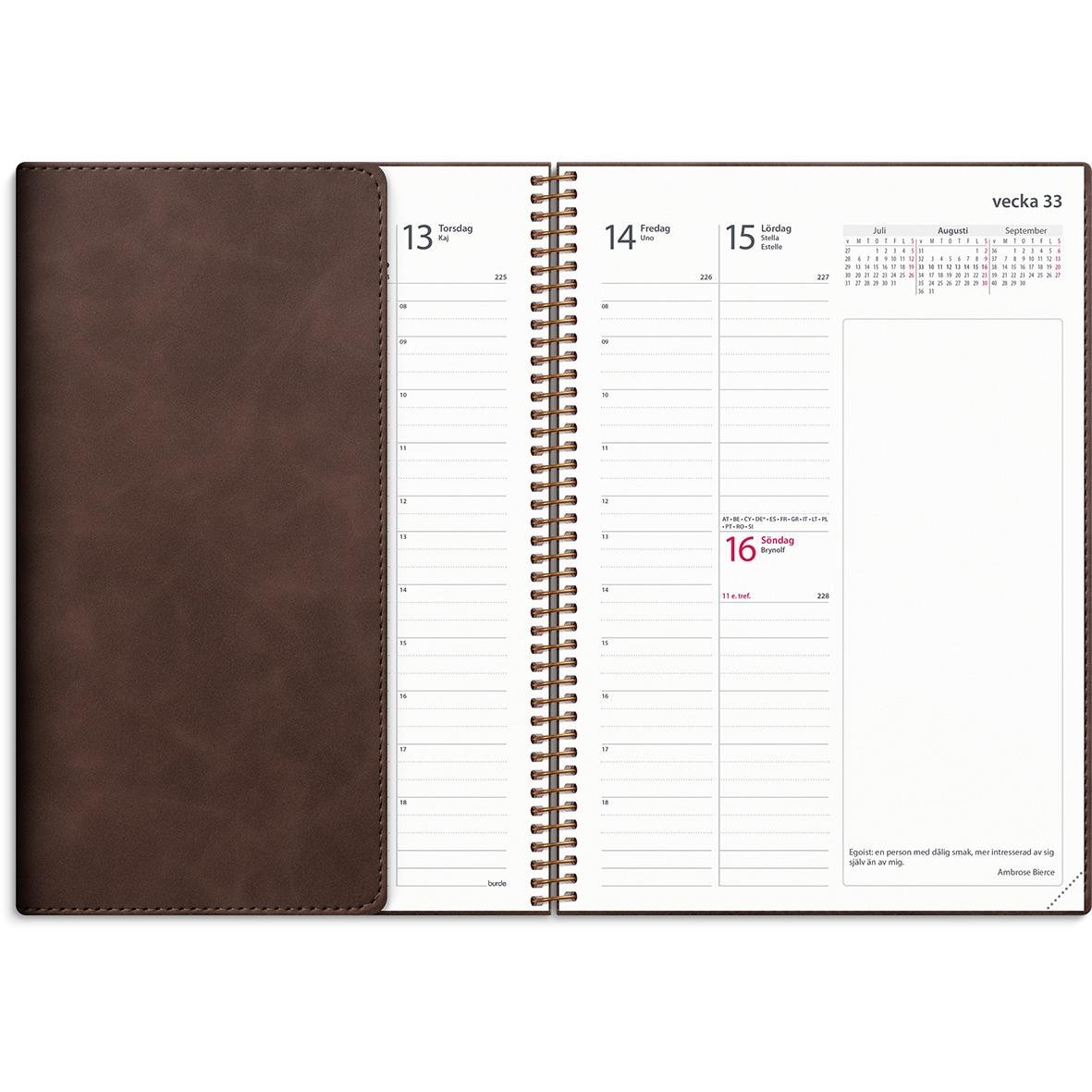 Almanacka Burde 5587 Business Twist 2026 Brun 16011206_3