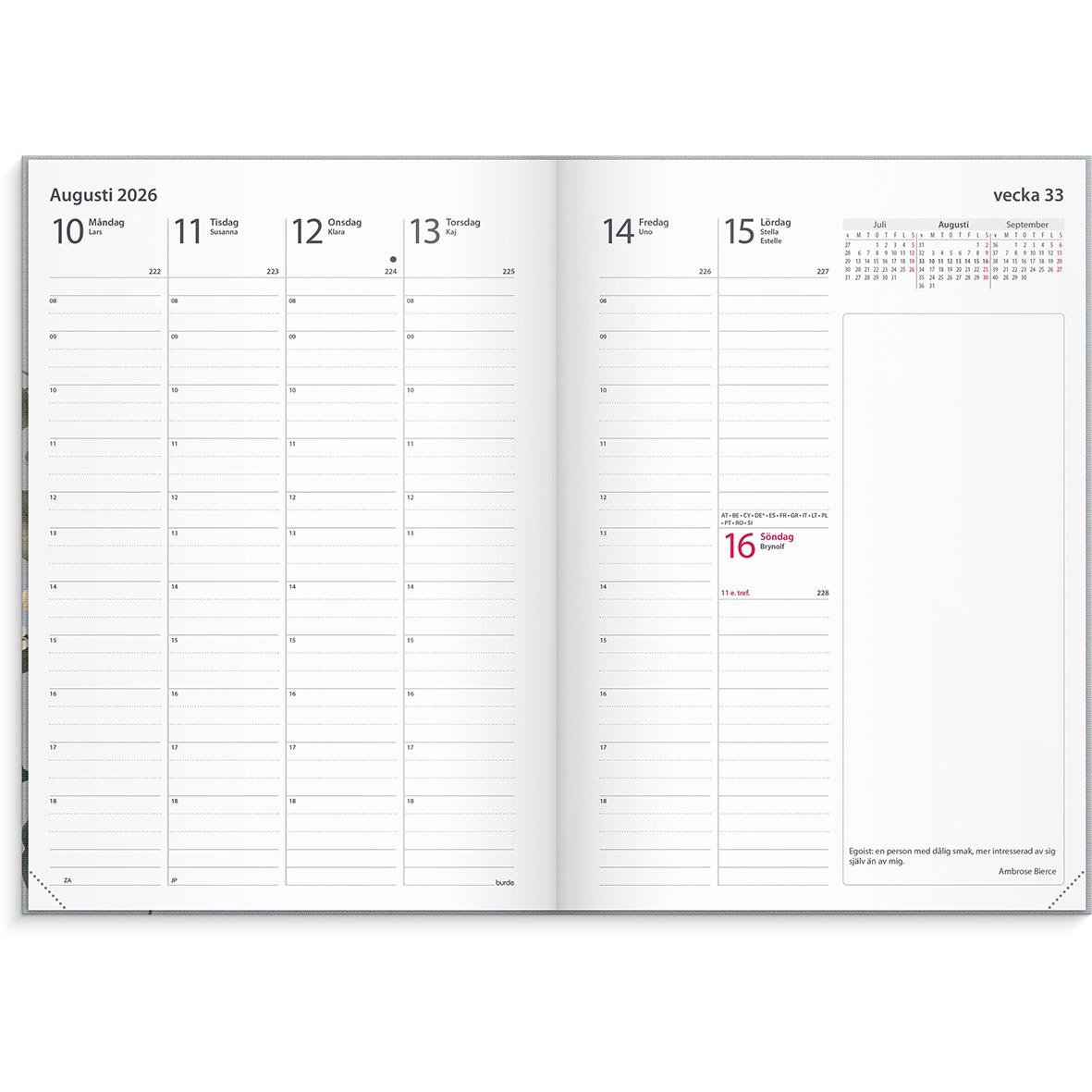 Almanacka Burde 5881 Business Flora 2026 A5 16011218_2