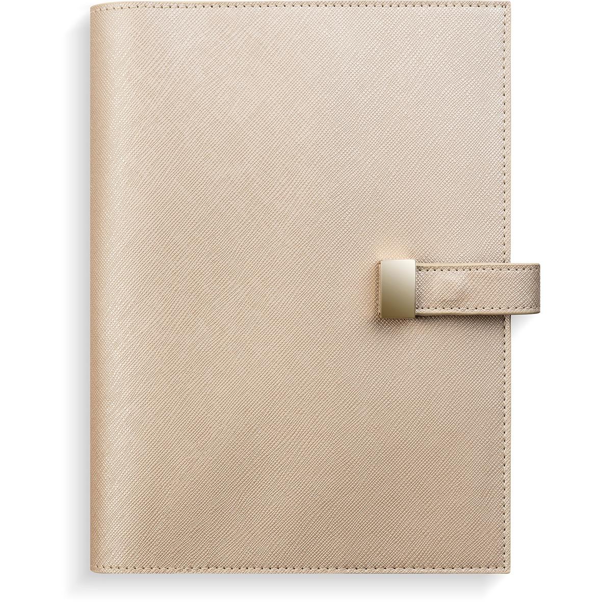 Beige Almanacka Burde 5709 Stor Veckokalender Amelia 2026 A5 med omslag och band