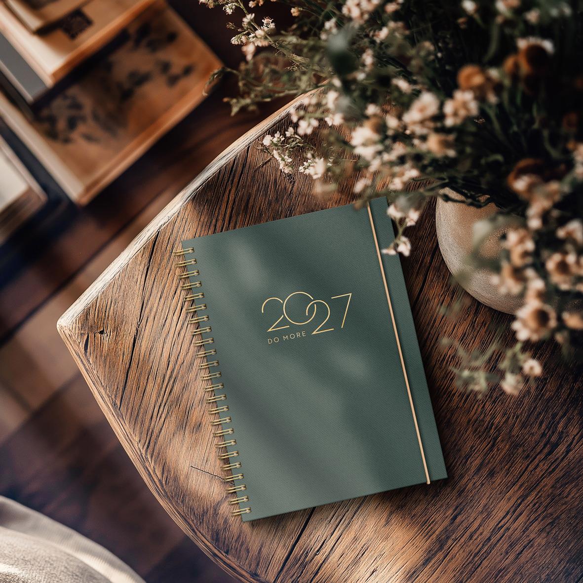 Öppnad kalender för augusti 2026 med veckoplanering och datum