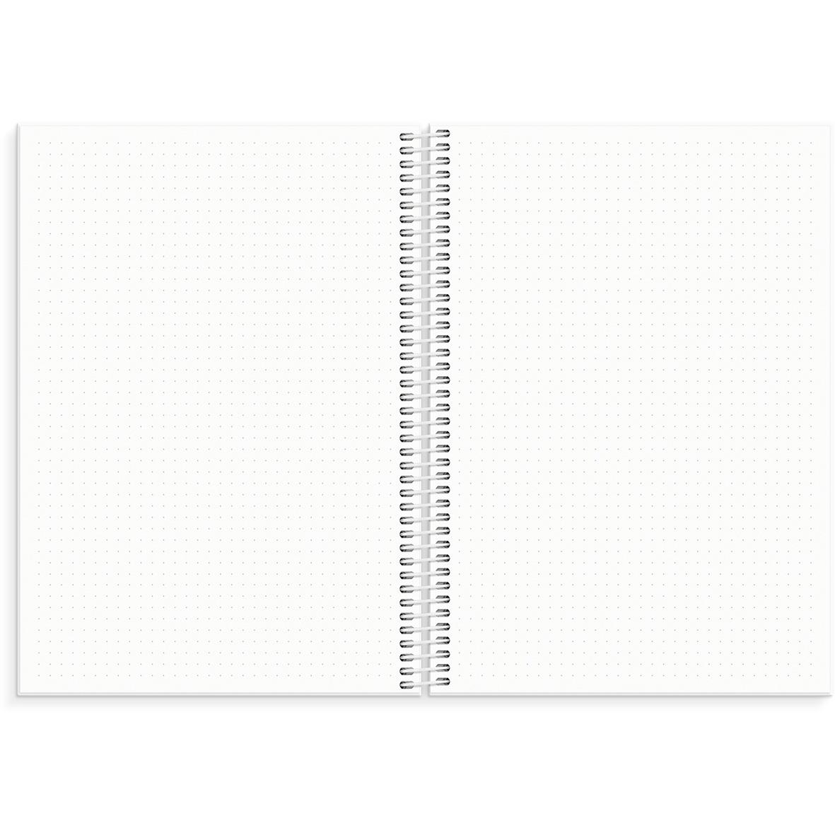 Öppen almanacka Burde 1280 Doodle 2026 B5 med tomma sidor och spiralbindning