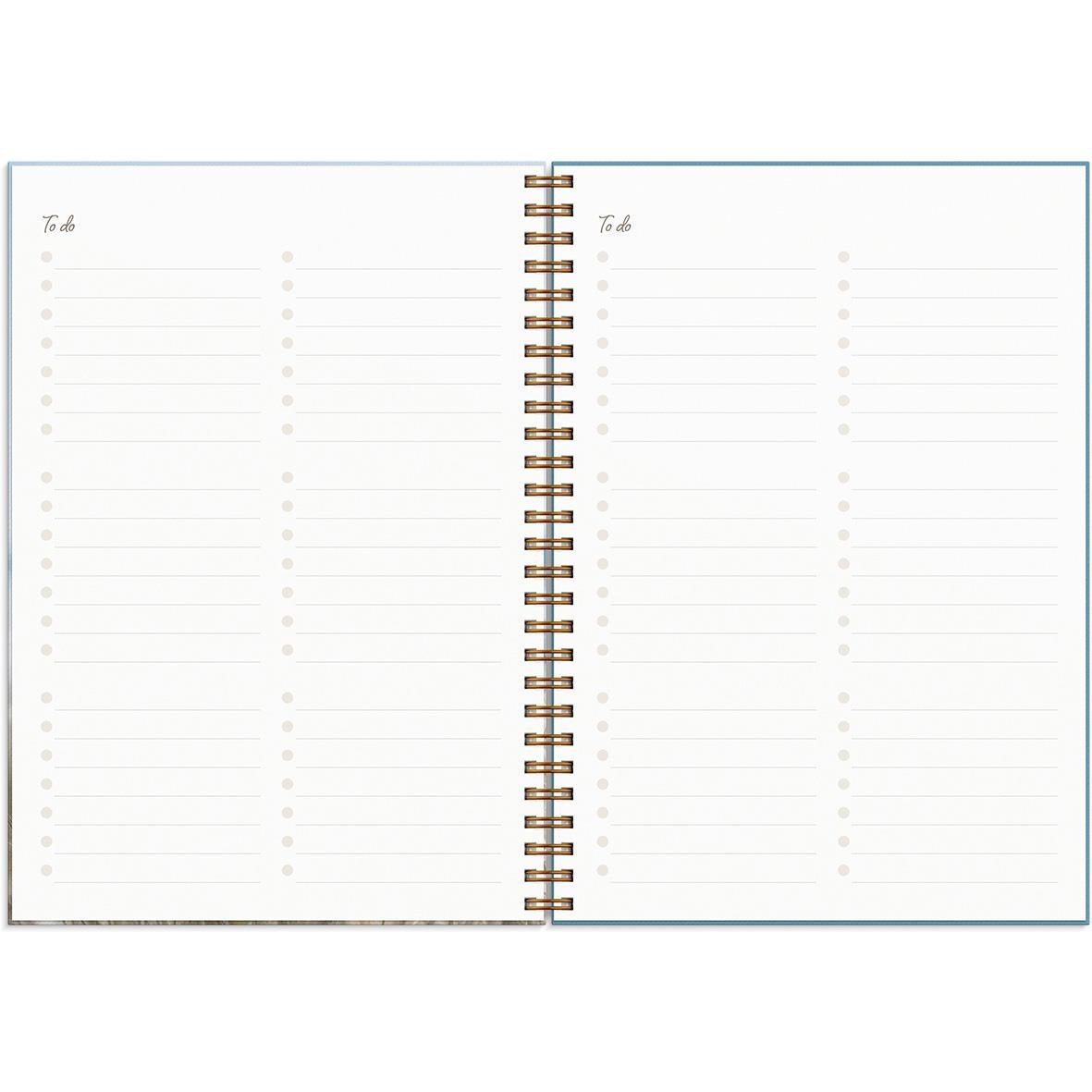 Öppen planeringssida i Almanacka Burde 1293 Life Planner Feel Good 2026 A5