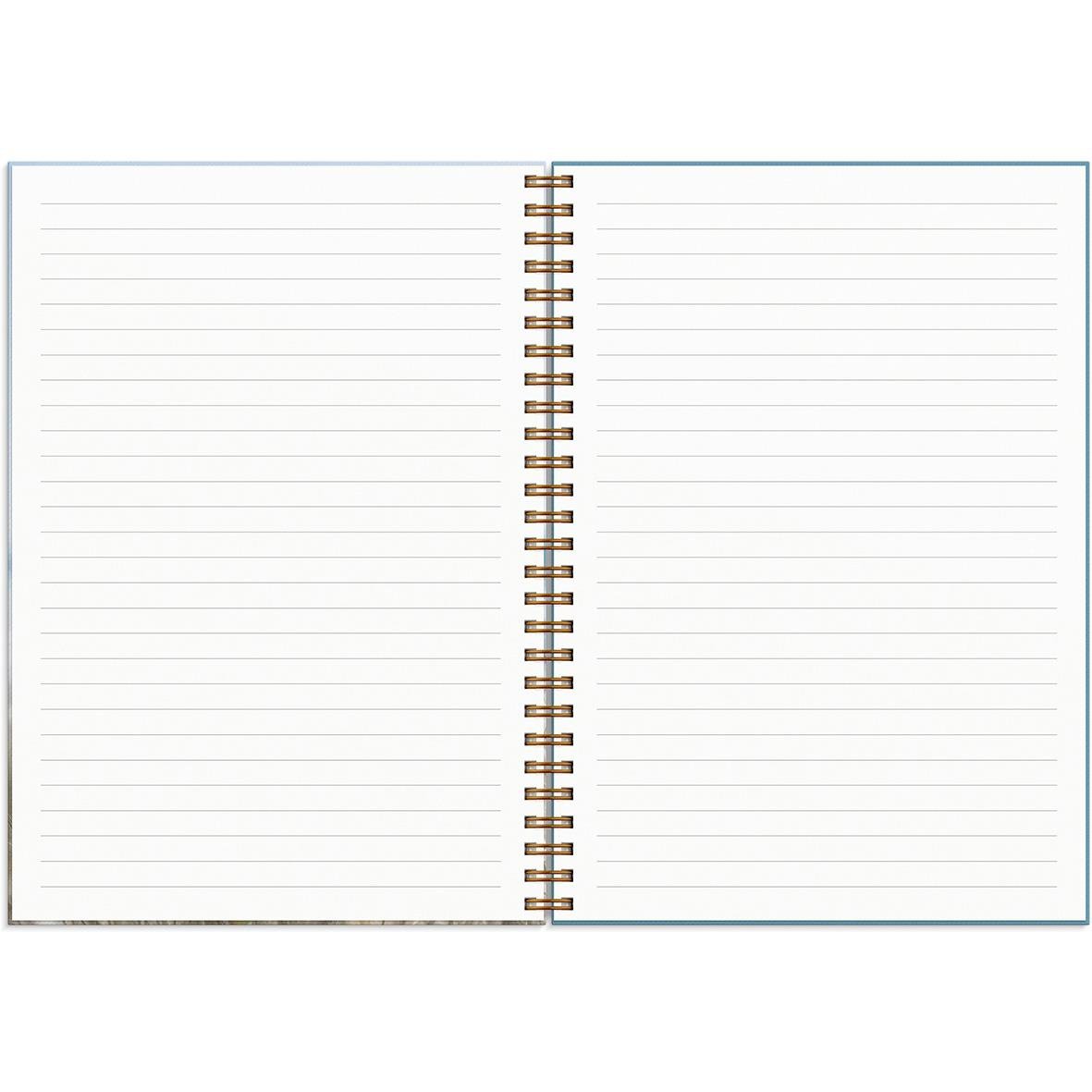 Öppnad almanacka Burde 1293 Life Planner Feel Good 2026 A5 med tomma linjerade sidor