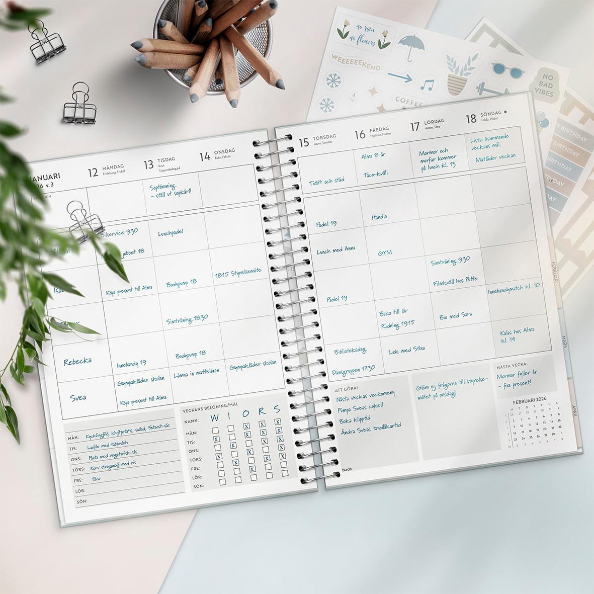 Almanacka Burde 1299 Life Organizer Family Planner 2026 16011260_16