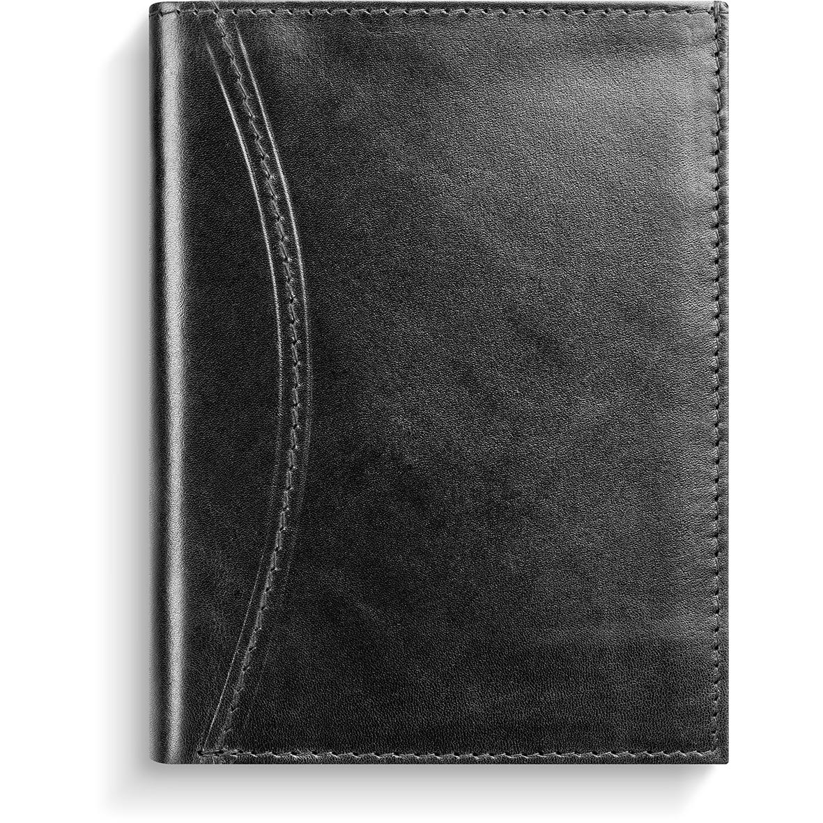 Svart skinnalmanacka Burde 3396 Prestige De Luxe för 2026