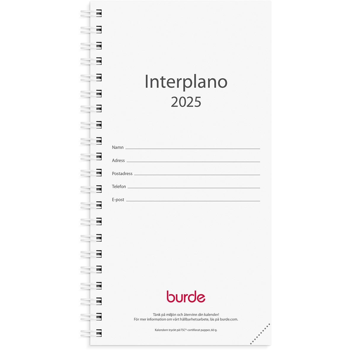 Almanacka Burde 3640 Interplano Refill 2024