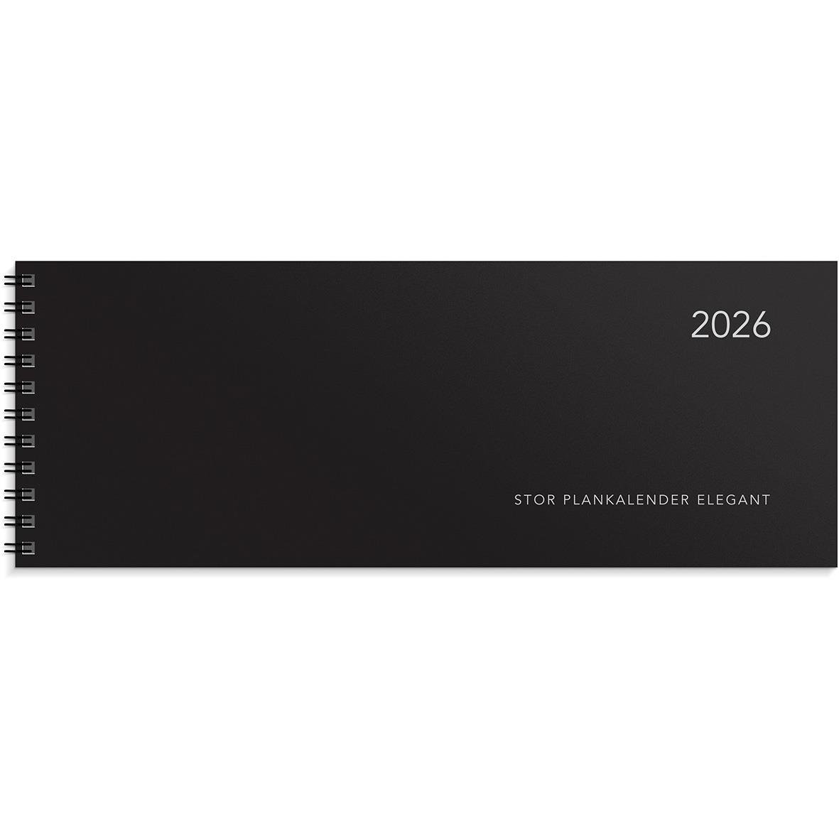 Elegant 2026 stor plankaned med spiralrygg och minimalistisk design