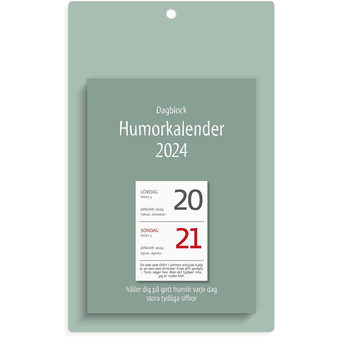 Almanacka Burde 1310 Väggplån med dagblock Humor 2024