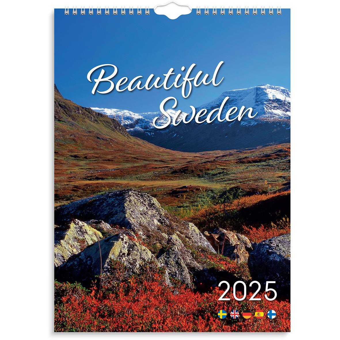Väggkalender Burde 1725 Beautiful Sweden 2024