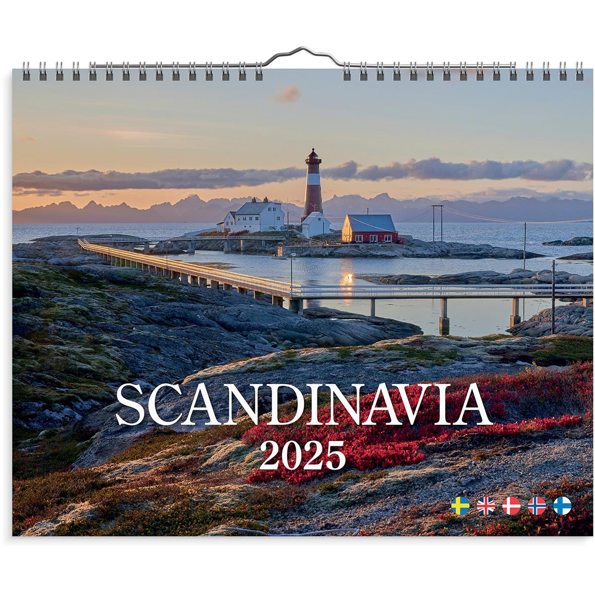Väggkalender Burde 1727 Scandinavia 2024